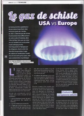 page 1 article gaz de schiste