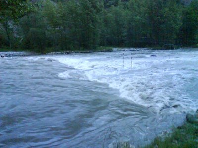En haut du bassin