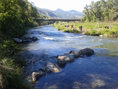 Bassin vu du départ