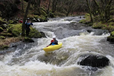 Dans la petite gorge en classe III