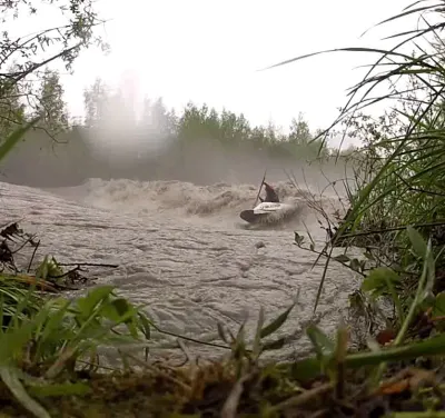 la vague du mont blanc à 180m3/s (2015)