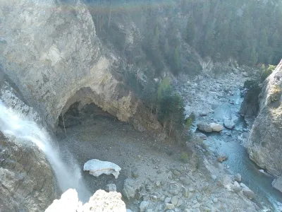 Cascade du Nant depuis la via ferrata