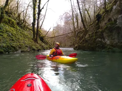 Tranquille en sortie de la gorge (photo ploof)