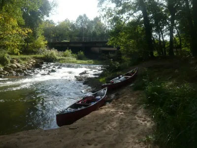 Barrage cassé portage en RG suivant vos souhaits
