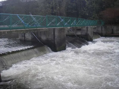 les 3 vannes, ici pas navigable 