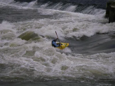 Damien de l'équipe d'Eaux mélées randonnées de Nevers.