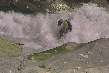 Le premier rapide de la gorge de Termignon.