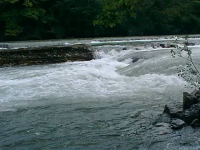 le spot avec un peu plus d'eau que d'habitude.