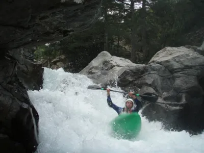 Premier seuil de la petite gorge du début sous Asco.