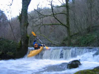 Marc qui s'applique sur un seuil vers la fin du parcours
