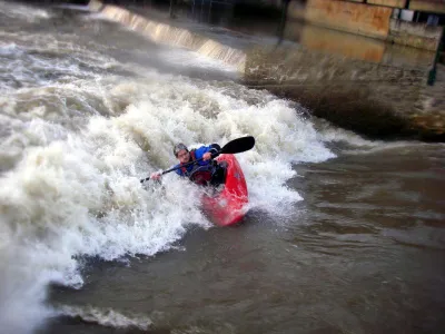 La vague de Beaumont sur Sarthe.
Niveau 160 cm