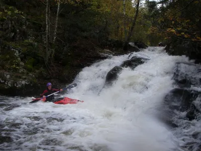 L'une des nombreuses chute du Bramont avec Hugo à l'arriver