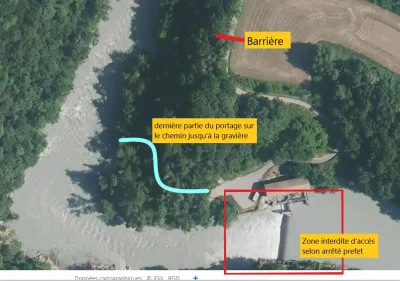 P5 - variante embarquement barrage d'Arthaz - voir logistique