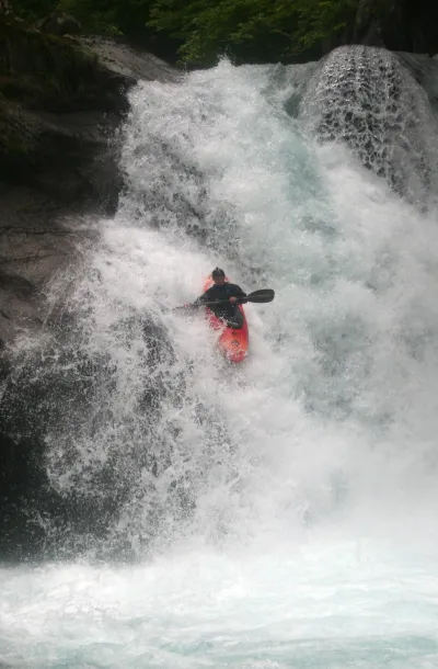Guillaume sur la chute de 9m