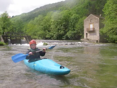 L'avant-dernière glissière du Céou.