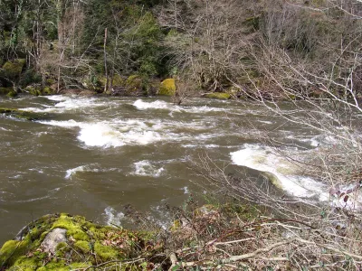 le debut de la 2eme partie du bassin, aplatie par la hauteur de la prise de vue