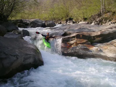 Bel enchainé sur Dalle se finissant par un seuil. 
(Photo de Bruno)