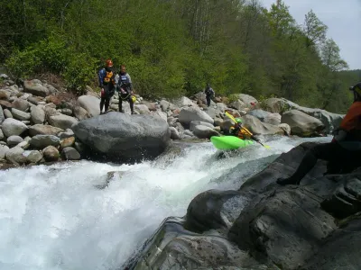 Entrée du passage du pont de Rueglio. (Photo de Bruno)