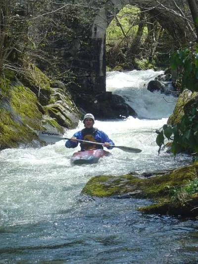 Le pont du départ, avec juste après un bon seuil d'environ 3 mètres.