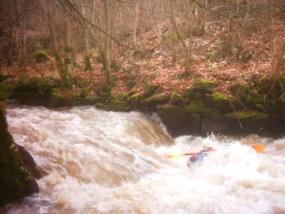 anthony:passage du premier pont,attention gros rouleau.
