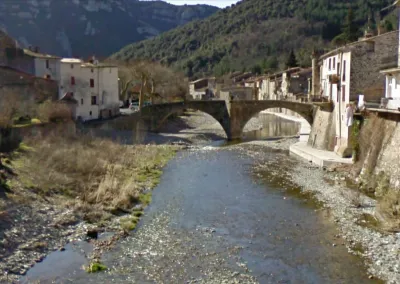Vieux Pont débarquement en RG avant le pont