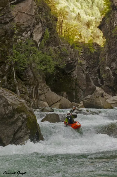 Robin Ehlinger dans la gorge.