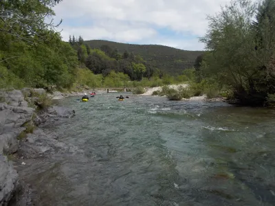 L'arrivée au Pont de la Rouquette.
