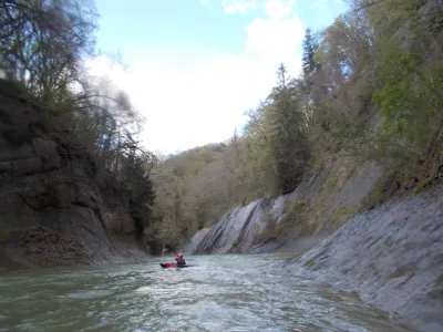 Gorges de molasse très esthétiques.