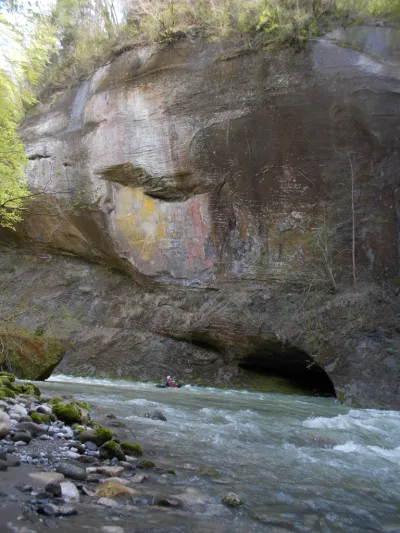 Le plus bel endroit des gorges à 40m3/s.
