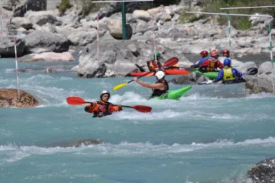 le bassin d'Argentière - toujours plein de bateaux