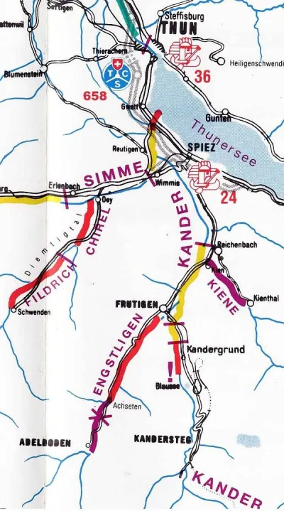 Carte des environs de l'Engstlige