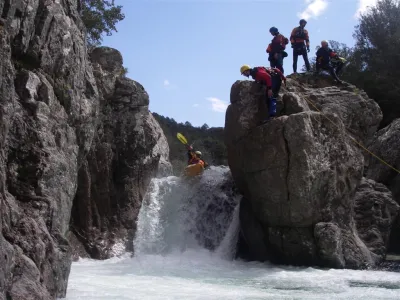 Yaco sur le fium grosso ("la chute" vue d'en bas)