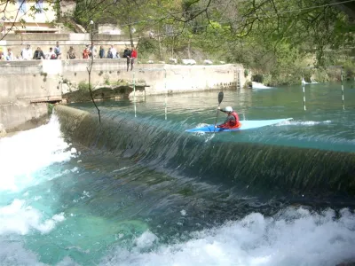 chute par très bon niveau d'eau