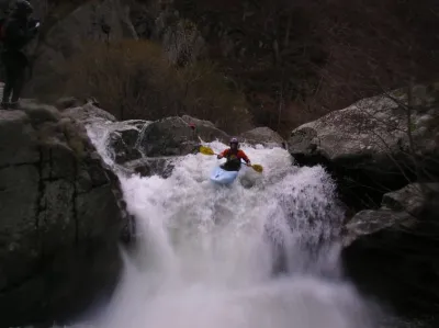 Vivien dans un seuil sur dalle 5m
