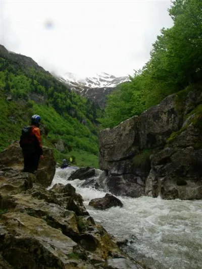 Un des premiers passages, dans un cadre magnifique comme toute la descente