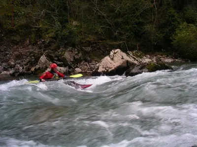un bon potentiel playboat sur le Saison, au niveau du bassin de slalom
