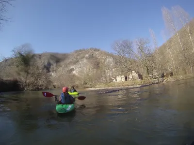 apres beduer, avant boussac on commence a apercevoir les falaises, on entre dans le causse !