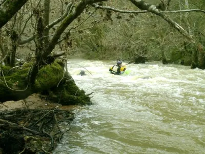 La sortie du dernier passage, avant que la rivière ne se calme.