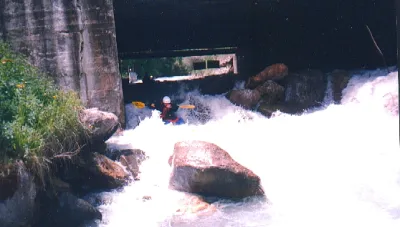 Pont sous le caravaneige
passage recommandé a droite