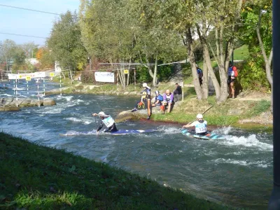 le bas du parcours en 4Cat Team lors des chpts de france des clubs 2005 (photo Laura)