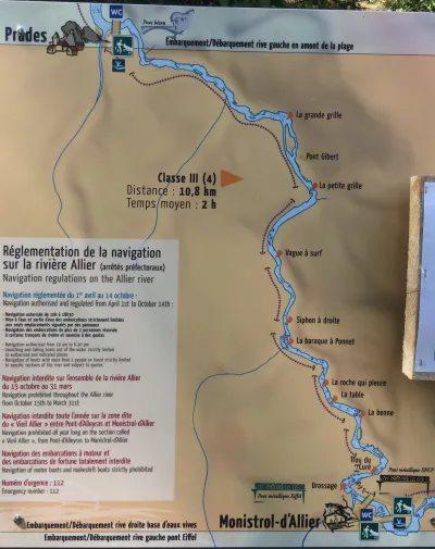 Signalétique sur le parcours