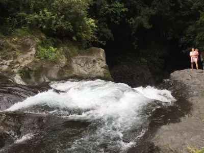 Entrée de la chute de 6m juste aprés 1er rapide