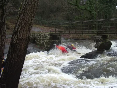La passerelle de fer "Chute en S"