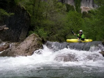 Un petit seuil dans une pissette à aborder incidence droite.