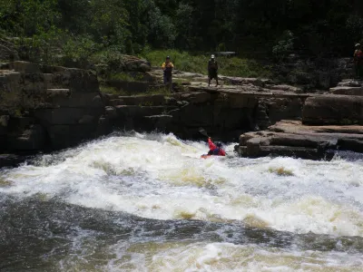 sortie d'un des plus beaux rapides de cette section
