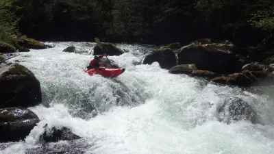 Quelques centaines de mètres en aval des gorges- bas niveau - 13 avril 2017