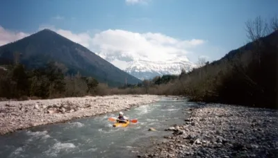 Gravière en amont des Gorges de Prébois