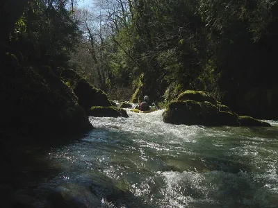 Passage manoeuvrier dans les gorges