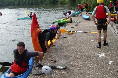 Et voilà où il se termine, au quai de notre club à Casseneuil