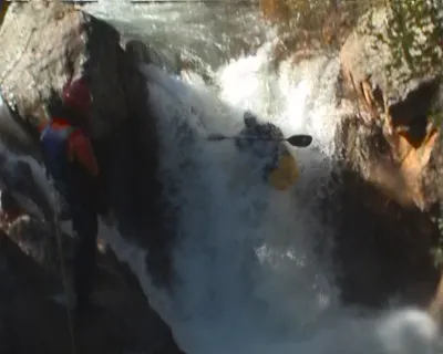 Lionel dans la première chute